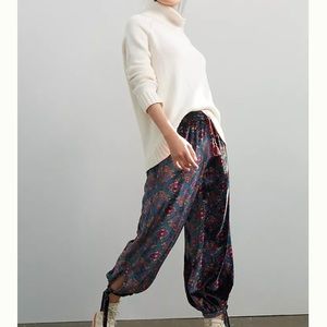 Percie Velvet Harem Pants indigo